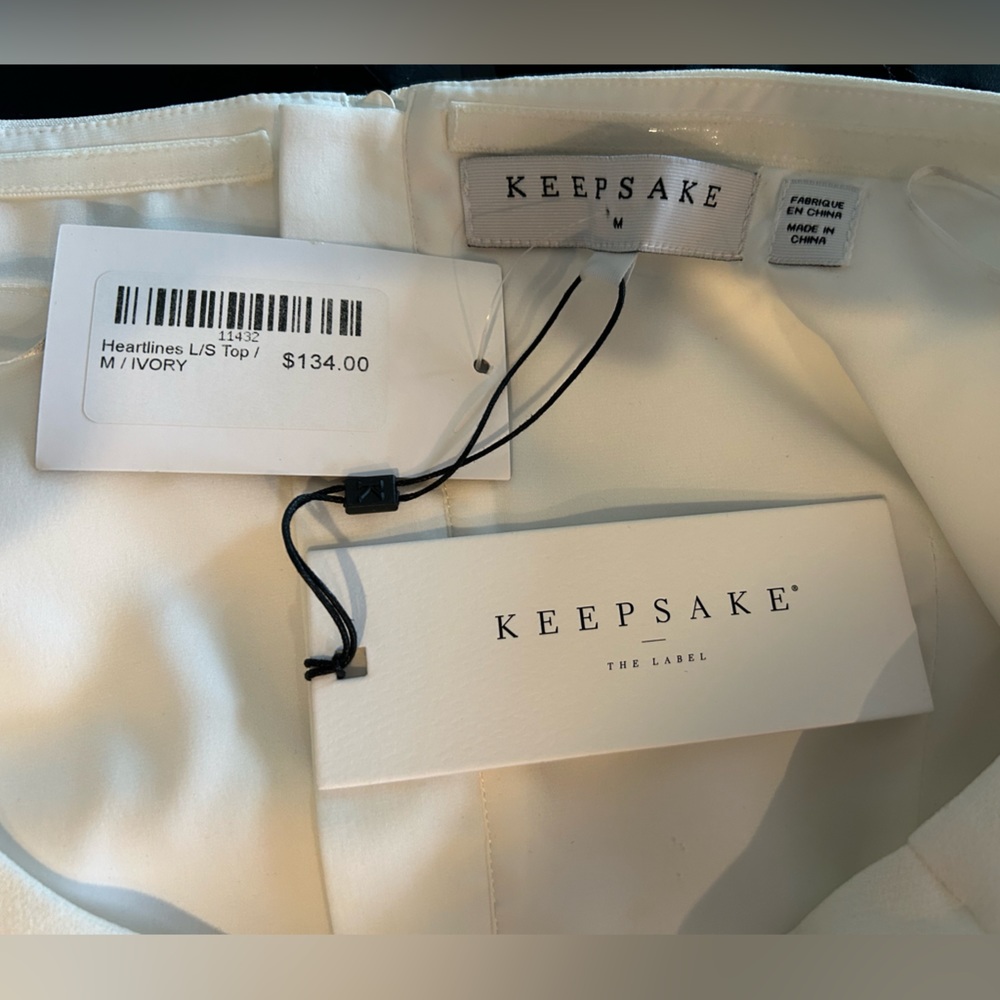 NWT KEEPSAKE THE LABEL Wild Things Top in Ivory. Women’s Medium - Picture 5 of 8